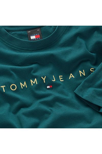 Tommy Hilfiger TJM REG GOLD LINEAR LOGO TEE EXT T-Shirt