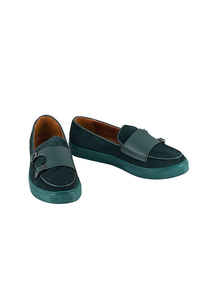 NOOSY Genuine Leather Green Men's Sneaker