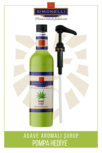 Simonelli Kahve Ve Kokteyl Şurubu Agave Aromalı 700 ml Pompa Hediyeli