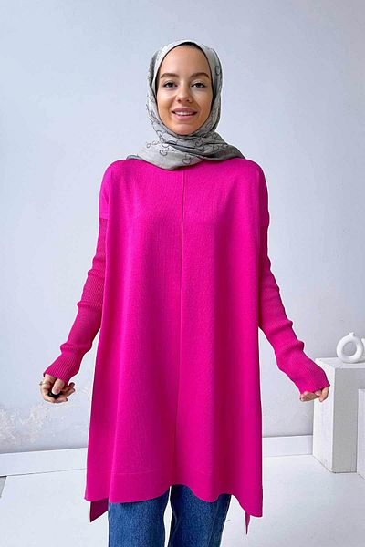 Ka Hijab Mira Mercerized Hijab Tunic - Fuchsia