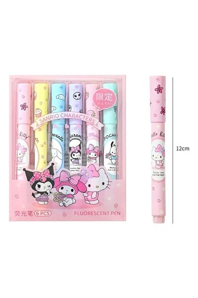 TAROS KIRTASİYE Krm Set of 6 Cute Marker