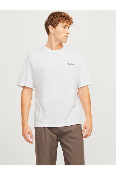 Jack & Jones Back Graphic Print Wide Fit T-Shirt