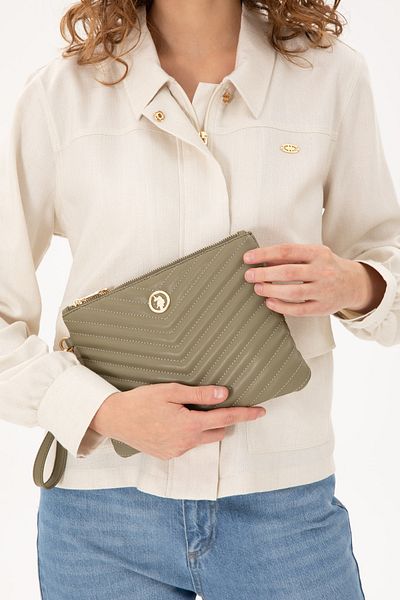 U.S. Polo Assn. Women's Khaki Handbag 50300329 -Vr027