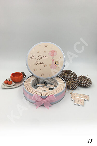 KAKAO AĞACI 100 Adet Uçan Balonlu Kız Bebek Çikolatası