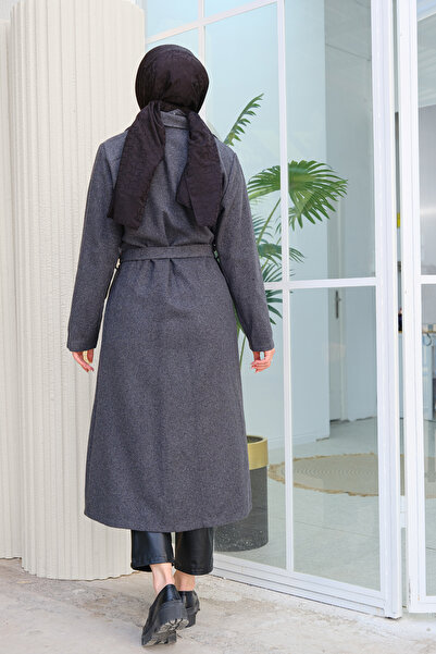 LOCCO Жіночий круазе каше тренч антрацит