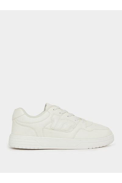 Styli Graphic Patch Work Lace Up Platform Sole Sneakers