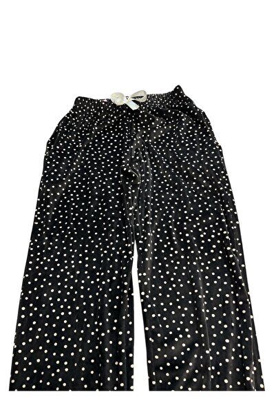 Stil Moda Soft Fransız Kadife Yumuşak Bilek Manşetli/lastikli Cepli Pijama Joger Eşofman Tek Alt