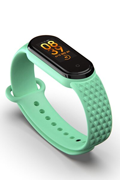 PUFWİN Xiaomi Mi Band 5 Ve 6 Uyumlu Kordon (kabartma Desenli)
