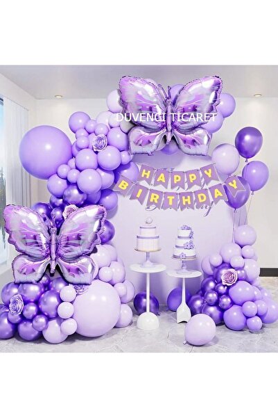 DÜVENCİ TİCARET SET LANT BOMBOANE FOLIOLE FLUTURI PURPLE