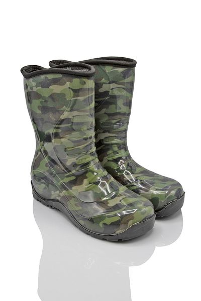 Twigy Grüne Camouflage-Gummistiefel für Kinder - 30/35
