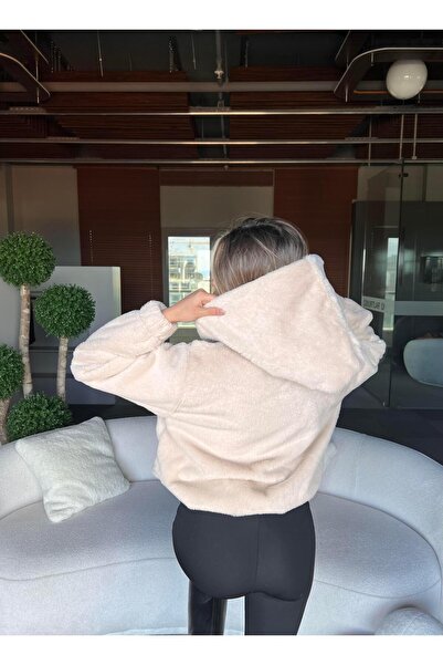 TamSeninTarzin Bridget Kapüşonlu Peluş Mont