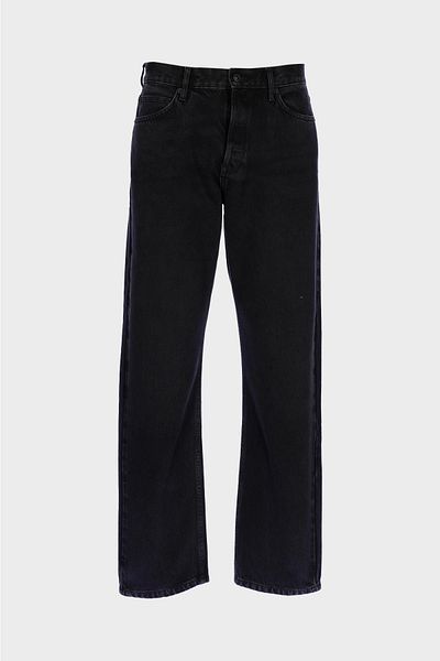 CROSS JEANS Men's Anthracite Loose Fit Placket Buttoned Regular Waist Jean Pants E 4409-005