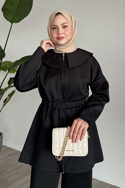 InStyle Sailor Collar Black Scuba Suit