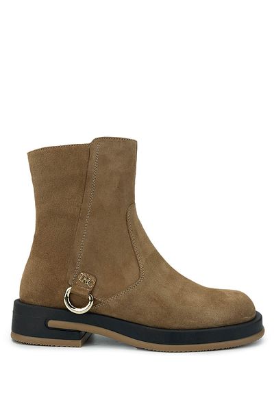 Tamer Tanca Women's Genuine Leather Tobacco Suede Casual Boots