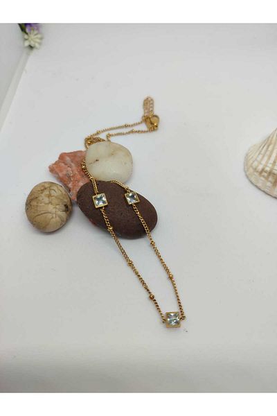 Store Beads Square Necklace