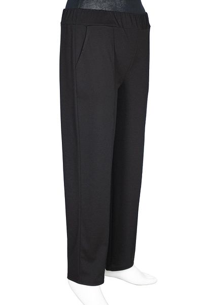 HESNA Bella Large Size - Black Women's Trousers with Grassy Side Pockets