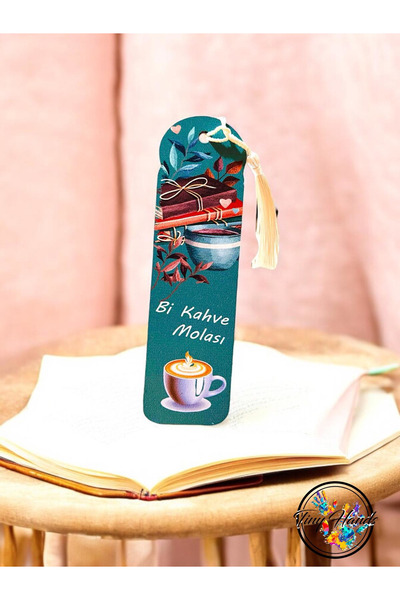 tiny hands Semn de carte din lemn 1 bucată Semn de carte cu tematică cafea Ac...