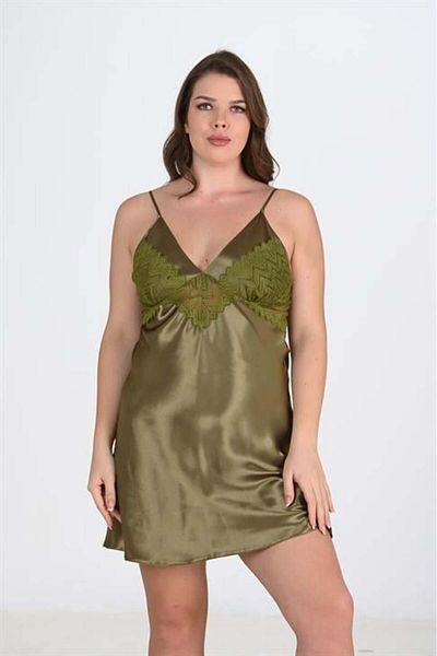civetta Large Size Khaki Nightgown 2104
