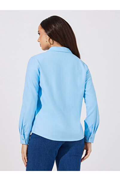 Styli Button Down Collar Neck Loose Fit Shirt