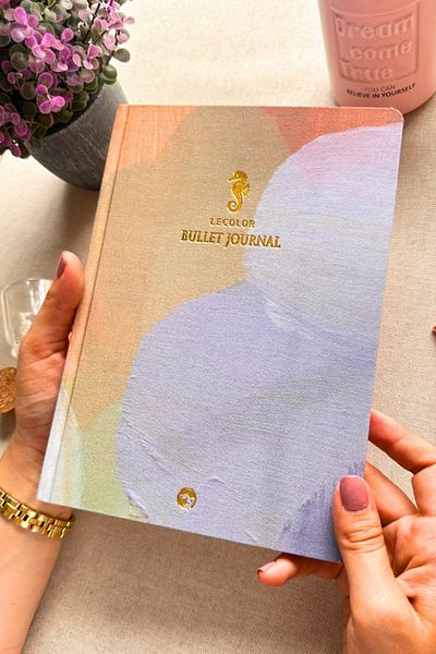 Le Color 17X24 Linen Pointed Seahorse Bullet Journal Notebook