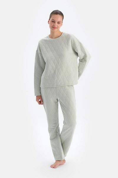 Dagi Pantaloni matlasați gri deschis Pijama