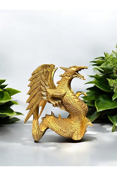 GİTTİGİTTİ Ejderha Dekoratif Obje Gold