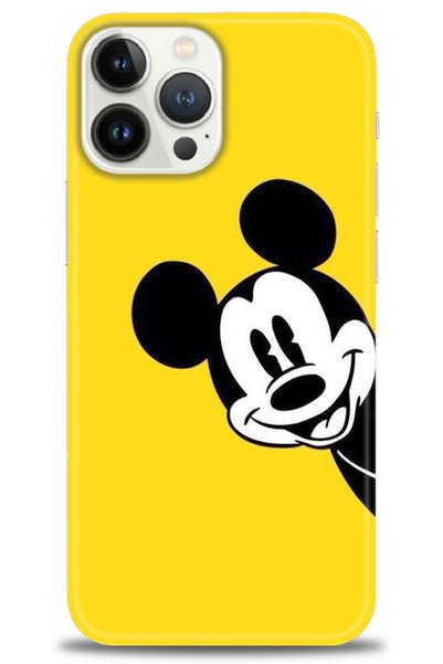 MRCİLETİSİM Tecno Spark 10 Pro Case Hd Printed Case - Yellow Mickey Mouse