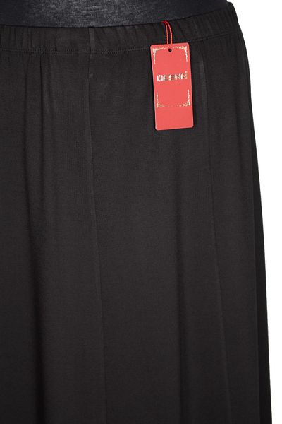 Hermevsim Hesna Women's Black Cotton Combed - Sezen Piece Elastic Skirt