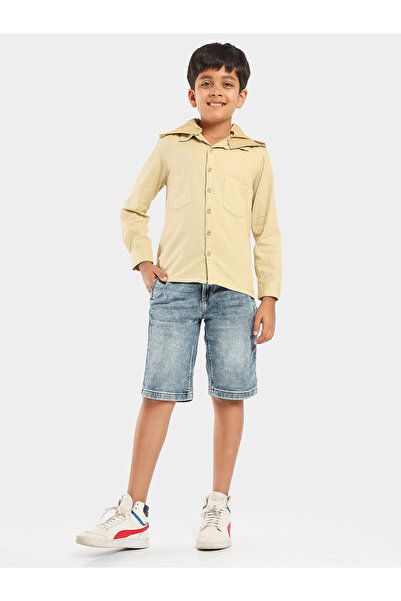 LilPicks By Styli Hooded Pocket Front Shirt