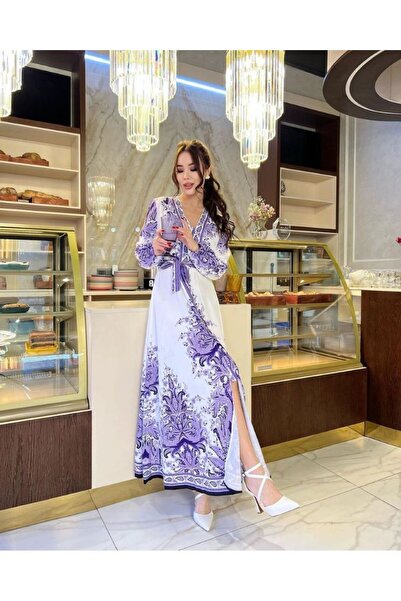 jennyfer garment ATLAS KUMAŞ KUŞAK DETAYLI ELBİSE