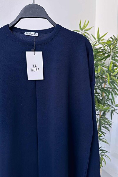 Ka Hijab Mira Merserize Tesettür Tunik - Lacivert