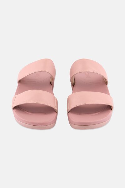 XOXO Womn Slip On Cork Slide, Pink