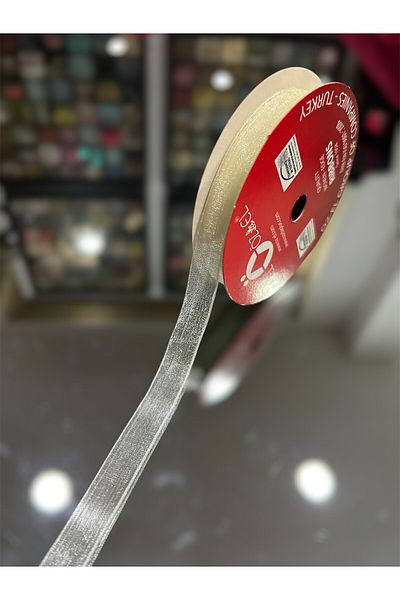 ÖZ-EL AŞ Mini Spool Organza Ribbon, Pack Ribbon, 1 cm 5 Mt 125 002