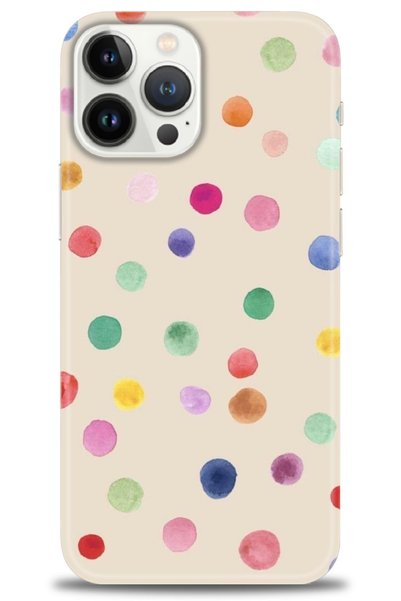 MRCİLETİSİM Tecno Spark 10 Pro Case Hd Printed Case - Colorful Polka Dot + Fu...