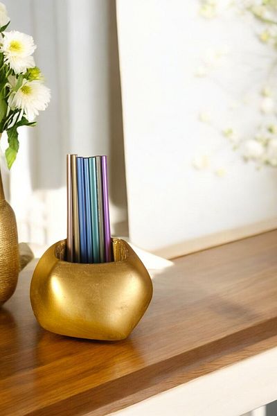 Evene Gold Colored Pen Holder and Desk Organizer - Model 22