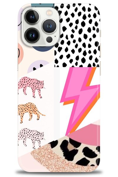MRCİLETİSİM Tecno Spark 10 Pro Case Hd Printed Case - Tiger Spot Lightning