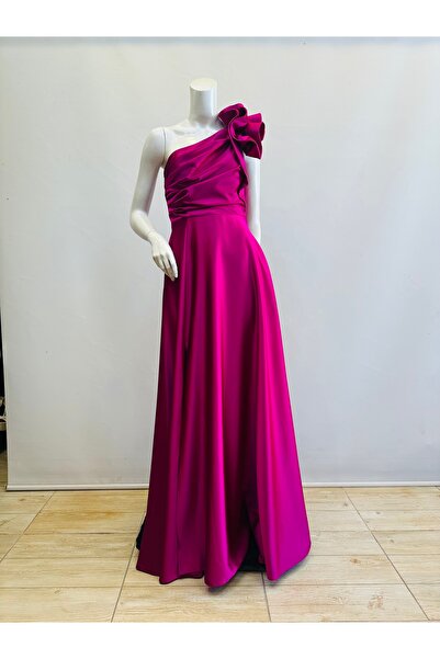 Regard SATEN TEK OMUZ ABİYE ELBİSE