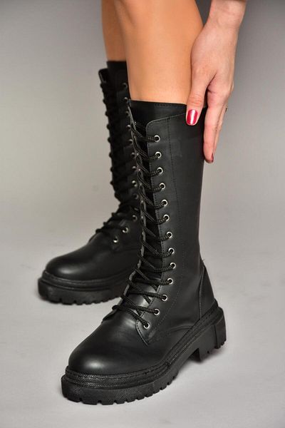 Fox Shoes T 239956009 Černé šněrovací boty