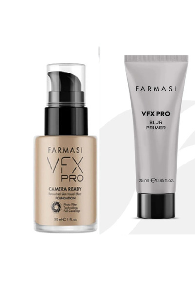 Farmasi Vfx Pro Camera Ready Fondöten 30ml (VANİLLA-) Ve Makyaj Bazı-20ml Seti