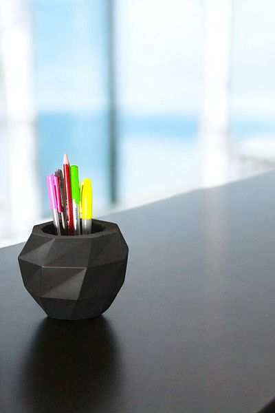 Evene Pen Holder Black Color Desk Pen Holder Organizer Pen Holder Model 20
