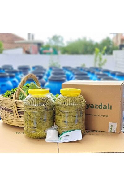 yazdalı Salamura Asma Yaprağı - 5 Lt - Sıkı Basım