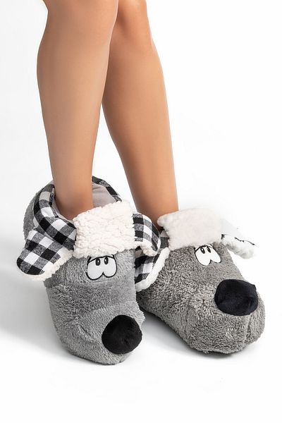 Twigy Papuci pentru animale Dodo pentru damă, mărimea ospătarului, gri 36/41