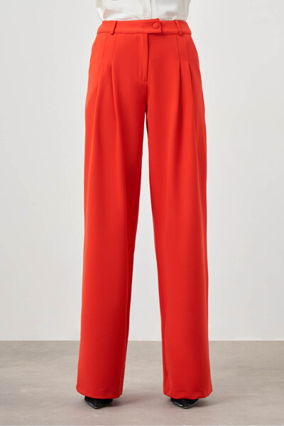 Mizalle Pileli Double Nar Çiçeği Pantolon