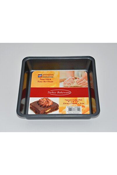 AVCI HOME MAKER قالب كيك مربع غير لاصق من هوم ميكر مقاس 23 سم - أسود
