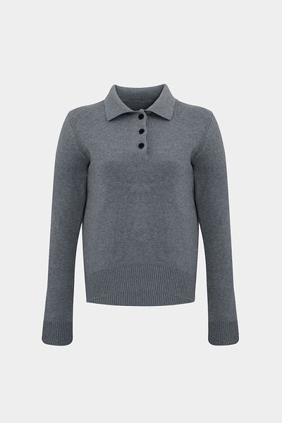 Açelya Okcu Premium Polo Neck Women's Wool Blended Knitwear Sweater
