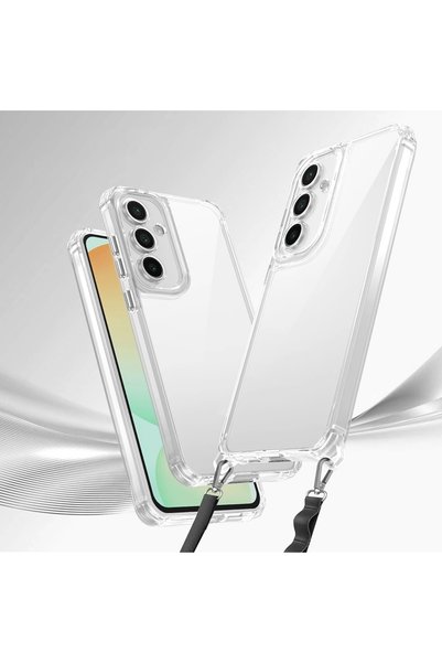 Redclick Galaxy A25 Case Airbag Redclick Snap Silicone Cover with Attachable Strap