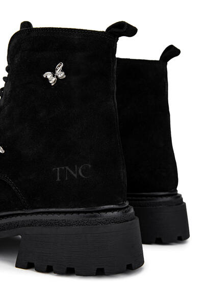Tamer Tanca Kadın Hakiki Deri Siyah Süet Casual Bot