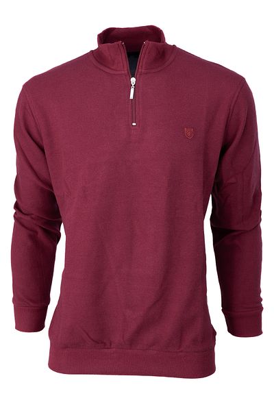 Oppland Men's Winter Prevailing Collar Sweater Half Zip Cotton Knitted Rock Emblem Casual Fit Full Fit