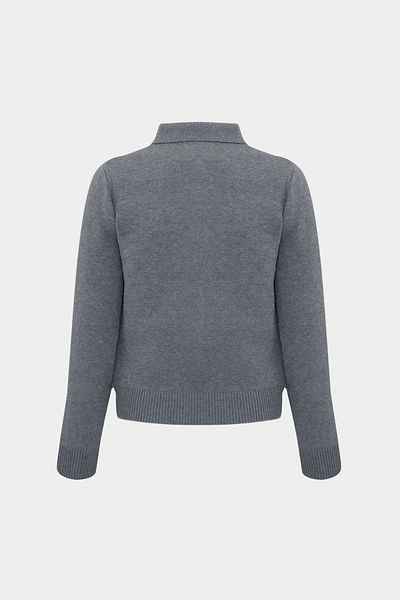Açelya Okcu Premium Polo Neck Women's Wool Blended Knitwear Sweater