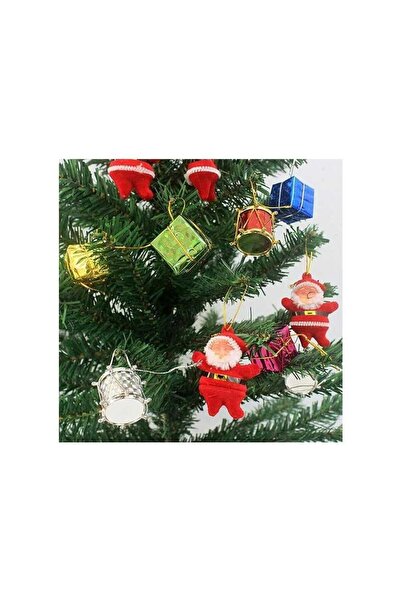 Sole Christmas Pine Tree Ornament Santa Claus Christmas Tree Ornament 6 Pieces 5 cm